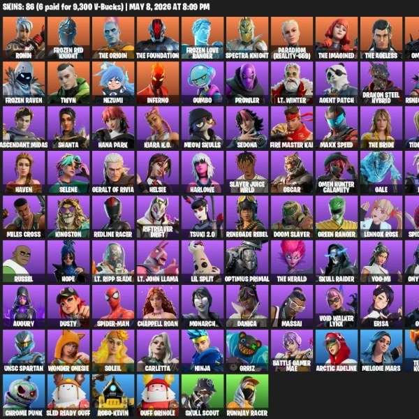 🔥86 Skins | Frozen Red Knight | The Foundation 🔥 - Fortnite Account