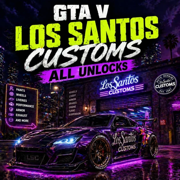GTA 5 Los Santos Custom Unlocks (Xbox/PlayStation)